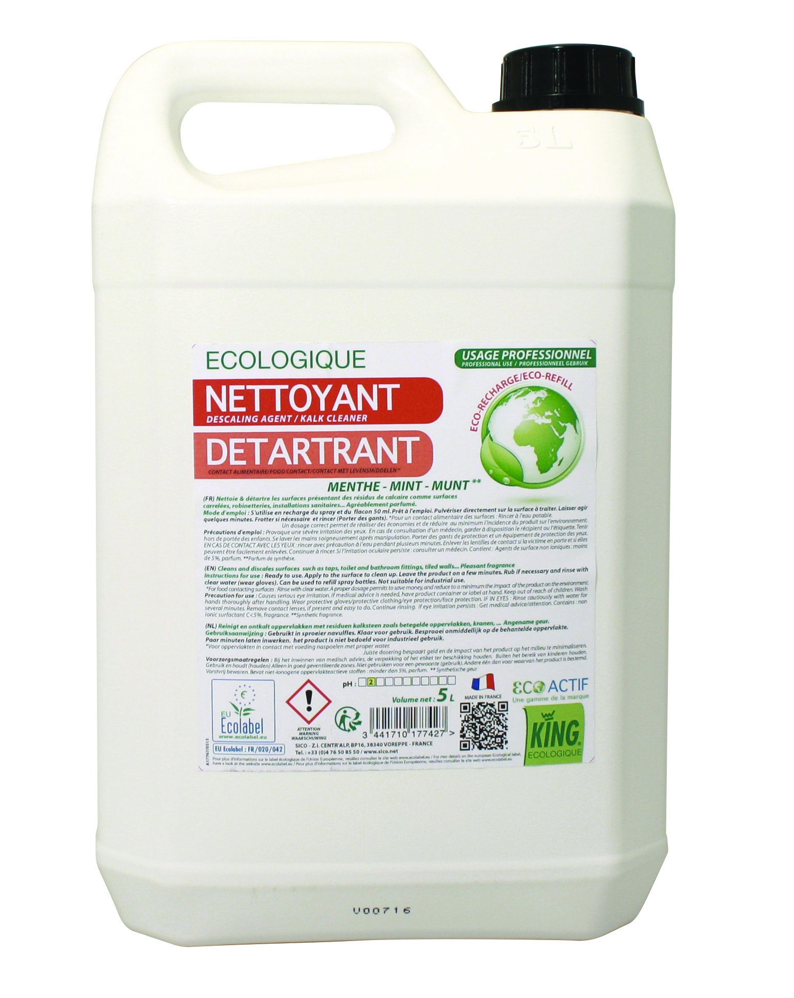 Nettoyant vitres Ecolabel 5L